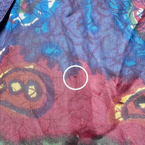 Protest | Men | Vintage 90s 100% Silk Abstract Paisley Button Up Shirt | Sz XL - Picture 10 of 13